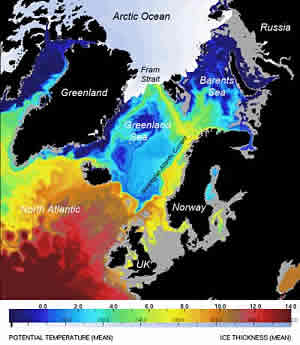ocean temperature simulation