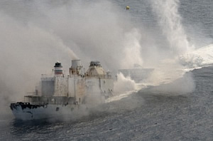 vandenberg key west florida sinking halfway