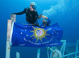 vandenberg scuba weatherby conch republic flag