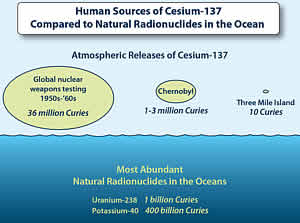 human sources cesium 137