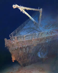 titanic hull wide angle