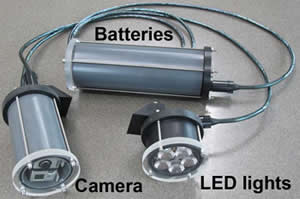 underwater camera battery lights