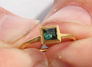 emerald ring gold Santa margarita lrg