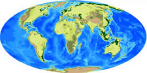 ocean basins sea levels 80 million years future