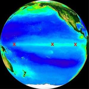 sediment core sites