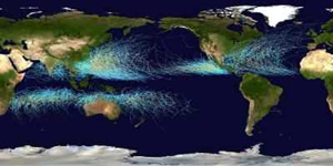 cumulative tracks all tropical cyclones