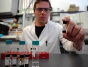 researcher sample biomass