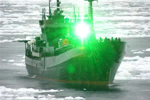 sea shepherd bob barker green laser