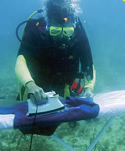 underwater ironing record key largo florida