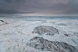 calving glacier