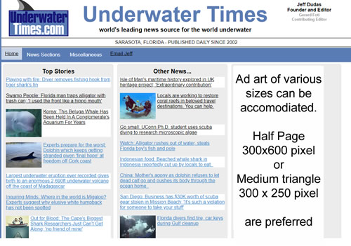 underwatertimes ads